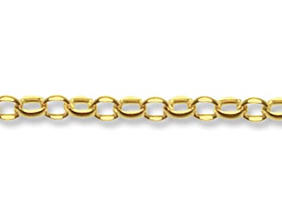 9ct Yellow Gold 1.6mm Loose Belcher Chain