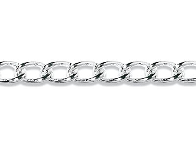 Sterling Silver 3.2mm Loose Curb   Chain
