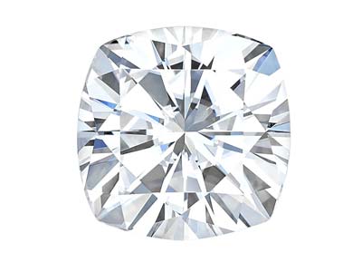 Charles And Colvard Moissanite,    Forever One, Cushion Brilliant     8x8mm, Colour D E F - Standard Image - 1