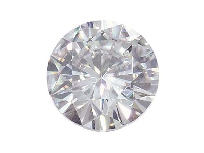 Moissanite, Round 5.5mm 0.54cts,   Diamond Equivalent 0.60 Cts, Very  Good Quality