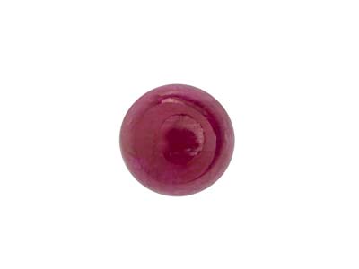 Ruby, Round Cabochon, 5mm - Standard Image - 1