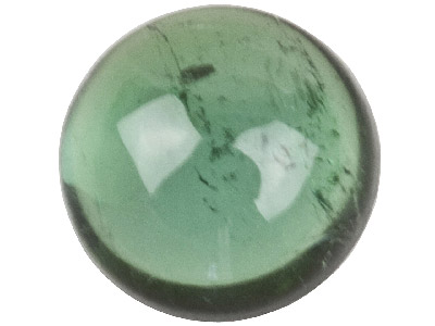 Green Tourmaline, Round Cabochon   6mm - Standard Image - 1