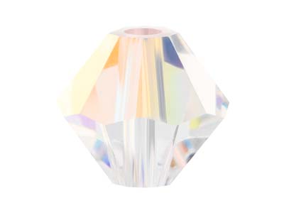 Preciosa Crystal Pack of 12,       Bicone, 6mm, Crystal Ab - Standard Image - 1