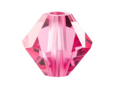 Preciosa Crystal Pack of 24,       Bicone, 4mm, Rose - Standard Image - 1