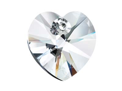 Preciosa Crystal Pack of 2, Heart  Pendant, Maxima 1h, 10mm, Crystal - Standard Image - 1
