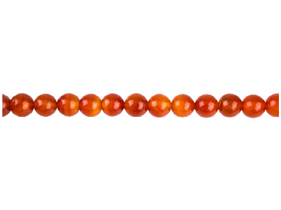 Carnelian Semi Precious Round      Beads, 8mm, 15-15.5 Strand
