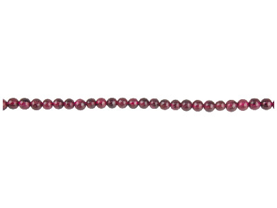Garnet Semi Precious Round Beads   3mm 13