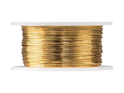 Beadalon Artistic Wire 28 Gauge    Tarnish Resistant Brass 0.32mm X   13.7m - Standard Image - 2