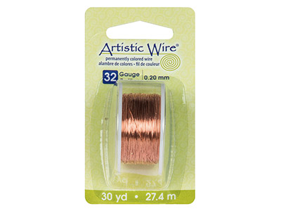Beadalon Artistic Wire 32 Gauge    Bare Copper 0.20mm X 27.4m - Standard Image - 3