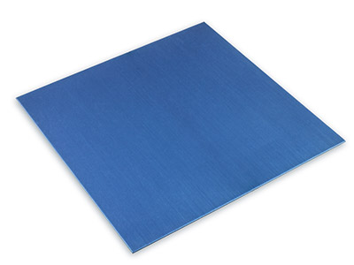 Anodised Coloured Blue Aluminium   Sheet 100x100x0.7mm - Standard Image - 1