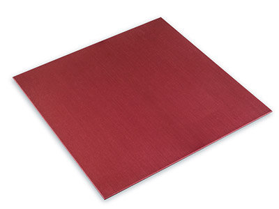 Red Aluminium Sheet 100x100mm