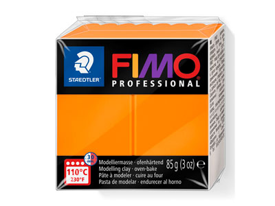 Fimo Professional Orange 85g       Polymer Clay Block Fimo Colour     Reference 4 - Standard Image - 1