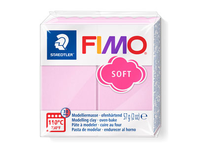 Fimo Soft Pastel Rose 57g Polymer  Clay Block Fimo Colour Reference   205 - Standard Image - 1