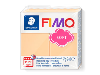 Fimo Soft Pastel Peach 57g Polymer Clay Block Fimo Colour Reference   405 - Standard Image - 1