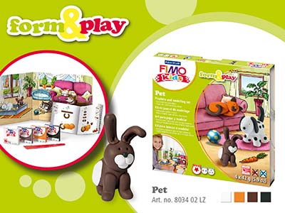 Fimo Pet Kids Form And Play Polymer Clay Set - Standard Image - 8