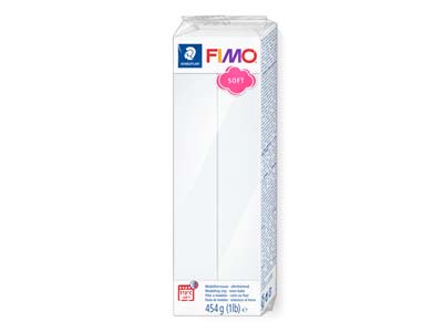 Fimo Soft White 454g Polymer Clay  Block Fimo Colour Reference 0