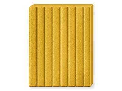 Fimo Leather Effect Ochre 57g      Polymer Clay Block Fimo Colour     Reference 179 - Standard Image - 2