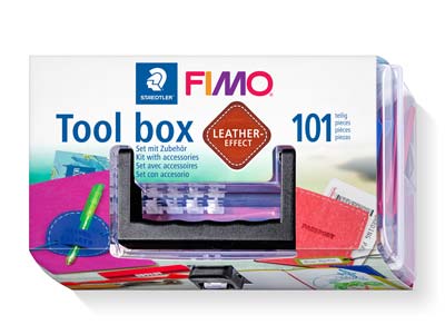 Fimo Leather Effect Tool Box 15 Pcs - Standard Image - 1