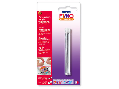 Fimo Bead Piercing Needles, 25x    0.8x90mm And 25x 1.7x90mm - Standard Image - 1