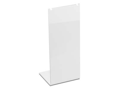 White Gloss Acrylic Necklace       Display Stand Medium - Standard Image - 1