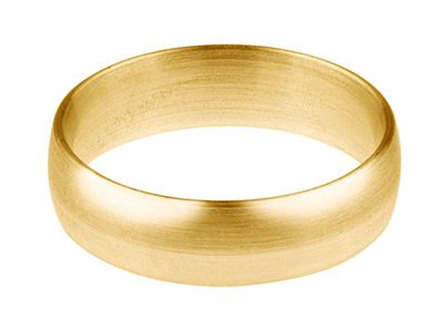 18ct Yellow Gold Blended Court     Wedding Ring 5.0mm, Size U, 1.3mm  Wall, Hallmarked, Wall Thickness   1.30mm, 100 Recycled Gold
