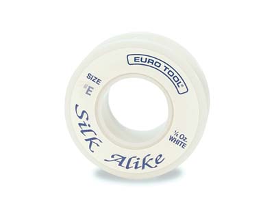 Silk Alike White Thread, Size 2,   60.3m Spool - Standard Image - 1