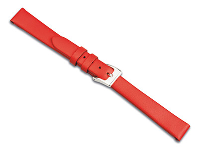 Red Calf Watch Strap 12mm Genuine  Leather