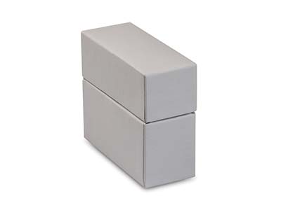 Grey Soft Touch Postal Ring Box - Standard Image - 2