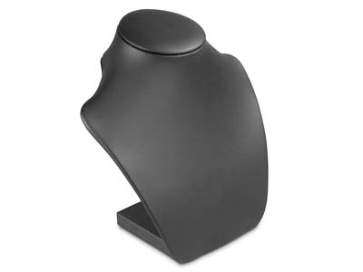 Black Leatherette Medium Neck Stand - Standard Image - 2