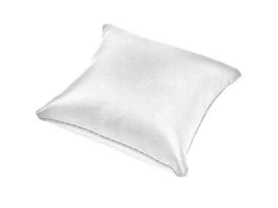 White Leatherette Cushion Display - Standard Image - 1