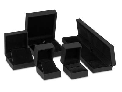 Black Soft Touch Ring Box - Standard Image - 5