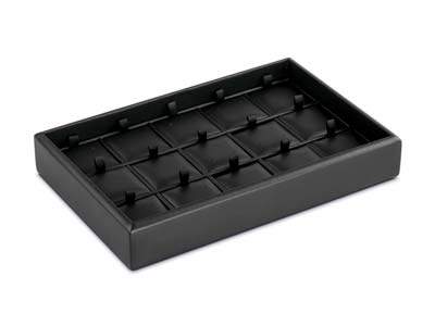 Stackable Black Earring            Presentation Tray 22x14x3.9cm - Standard Image - 1
