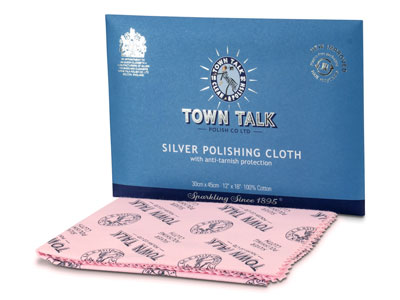 Town Talk Silver Cloth Large, 30cm X 45cm, Anti-tarnish - Standard Image - 1
