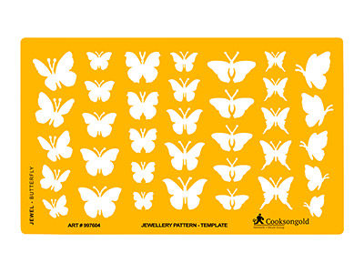 Jewellery Design Template With     Butterflies - Standard Image - 1