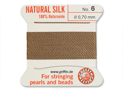 Griffin Silk Thread Beige, Size 6 - Standard Image - 1