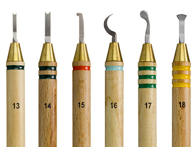 Wolf Tools Precision Wax Carver Set Of 6 Speciality Sizes 13-18 - Standard Image - 1