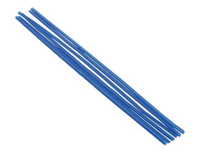 Ferris Cowdery Wax Profile Wire    Round Tube Blue 2mm Pack of 6 - Standard Image - 1