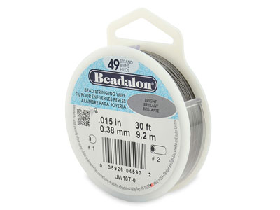 Beadalon 49 Strand Bright 0.38mm X 9.2m Wire