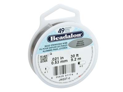 Beadalon 49 Strand Bright 0.53mm X 9.2m Wire - Standard Image - 1