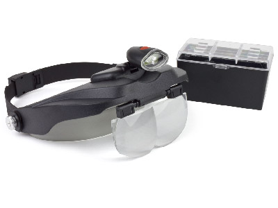 Headband Magnifier With Detachable LED Light