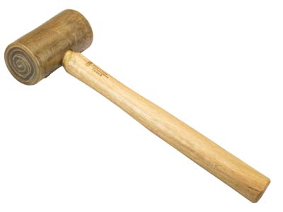 Durston Rawhide Mallet With Lead   Core, Size 2, 50mm Head Diameter - Standard Image - 1