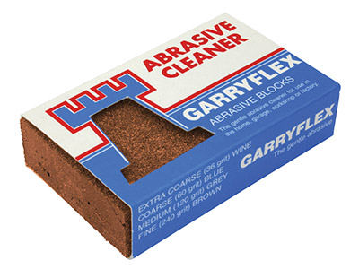 Abrasive Rubber Block, Fine Brown, 240 Grit, Garryflex - Standard Image - 1