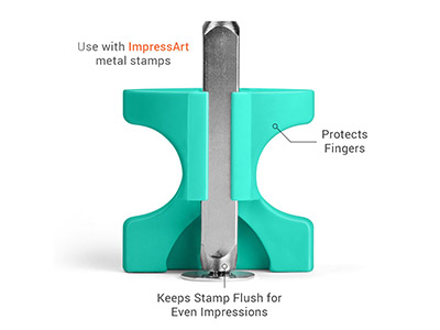 ImpressArt Simple Strike Jig 3mm   Plus Free Heart Design Stamp - Standard Image - 2