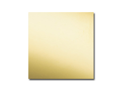 9ct Yellow Gold Sheet 1.00mm X 20mm X 20mm, Fully Annealed, 100%        Recycled Gold - Standard Image - 1