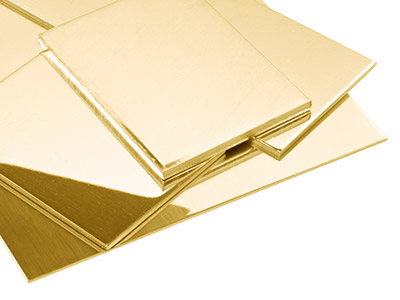 18ct Yellow Gold Sheet 0.40mm Fully Annealed, 100% Recycled Gold - Standard Image - 1