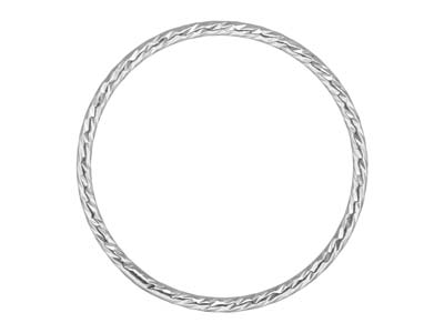 Sterling Silver Sparkle Ring 1mm   Size N1/2 - Standard Image - 1