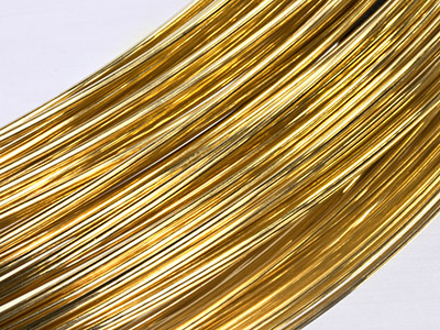 18ct Yellow Gold Round Wire 0.60mm, 100 Recycled Gold