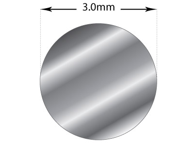 Platinum Gw Round Wire 3.00mm - Standard Image - 2