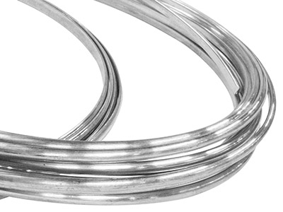 Gw Platinum D Shape Wire 3.00mm X  2.00mm - Standard Image - 1