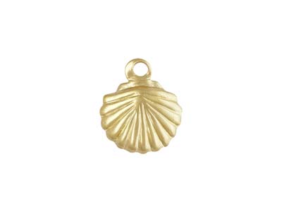 Gold Filled Shell Charm 7mm